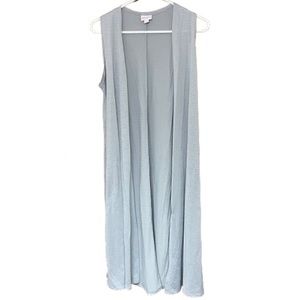 LuLaRoe Joy Vest Gray Size Small